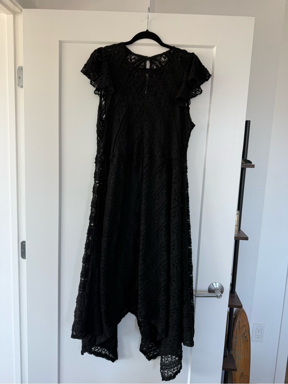 Black Lace A-Line Midi Dress - torrid size 2 - Picture 7 of 7